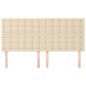 vidaXL Kopfteile 4 Stk. Creme 100x5x78/88 cm Stoff vidaXL Kopfteile 4 Stk. Creme 100x5x78/88 cm Stoff
