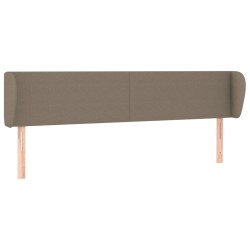 vidaXL Kopfteil mit Ohren Taupe 163x23x78/88 cm Stoff