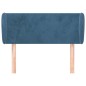 vidaXL Kopfteil mit Ohren Dunkelblau 93x23x78/88 cm Samt