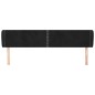 vidaXL Kopfteil mit Ohren Schwarz 183x23x78/88 cm Samt vidaXL Kopfteil mit Ohren Schwarz 183x23x78/88 cm Samt