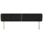 vidaXL Kopfteil mit Ohren Schwarz 203x23x78/88 cm Samt vidaXL Kopfteil mit Ohren Schwarz 203x23x78/88 cm Samt