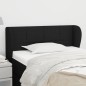 vidaXL Kopfteil mit Ohren Schwarz 93x23x78/88 cm Stoff vidaXL Kopfteil mit Ohren Schwarz 93x23x78/88 cm Stoff