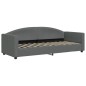 vidaXL Tagesbett mit Matratze Dunkelgrau 80x200 cm Stoff vidaXL Tagesbett mit Matratze Dunkelgrau 80x200 cm Stoff