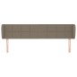 vidaXL Kopfteil mit Ohren Taupe 163x23x78/88 cm Stoff vidaXL Kopfteil mit Ohren Taupe 163x23x78/88 cm Stoff