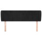 vidaXL Kopfteil mit Ohren Schwarz 147x23x78/88 cm Samt vidaXL Kopfteil mit Ohren Schwarz 147x23x78/88 cm Samt