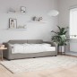 Tagesbett mit Matratze Taupe 90x200 cm Stoff Tagesbett mit Matratze Taupe 90x200 cm Stoff