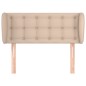 vidaXL Kopfteil mit Ohren Cappuccino-Braun 93x23x78/88 cm Kunstleder
