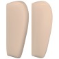 vidaXL Kopfteil mit Ohren Cappuccino-Braun 93x23x78/88 cm Kunstleder