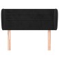 vidaXL Kopfteil mit Ohren Schwarz 93x23x78/88 cm Samt vidaXL Kopfteil mit Ohren Schwarz 93x23x78/88 cm Samt