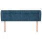 vidaXL Kopfteil mit Ohren Dunkelblau 147x23x78/88 cm Samt vidaXL Kopfteil mit Ohren Dunkelblau 147x23x78/88 cm Samt
