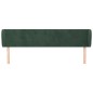 vidaXL Kopfteil mit Ohren Dunkelgrün 163x23x78/88 cm Samt vidaXL Kopfteil mit Ohren Dunkelgrün 163x23x78/88 cm Samt