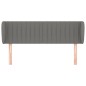 vidaXL Kopfteil mit Ohren Dunkelgrau 147x23x78/88 cm Stoff vidaXL Kopfteil mit Ohren Dunkelgrau 147x23x78/88 cm Stoff