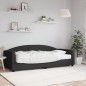 vidaXL Tagesbett mit Matratze Schwarz 90x200 cm Stoff vidaXL Tagesbett mit Matratze Schwarz 90x200 cm Stoff