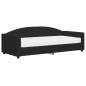 vidaXL Tagesbett mit Matratze Schwarz 90x200 cm Stoff vidaXL Tagesbett mit Matratze Schwarz 90x200 cm Stoff
