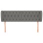 vidaXL Kopfteil mit Ohren Dunkelgrau 147x23x78/88 cm Stoff