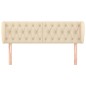 vidaXL Kopfteil mit Ohren Creme 163x23x78/88 cm Stoff vidaXL Kopfteil mit Ohren Creme 163x23x78/88 cm Stoff