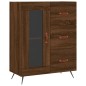 Highboard Braun Eichen-Optik 69,5x34x180 cm Holzwerkstoff Highboard Braun Eichen-Optik 69,5x34x180 cm Holzwerkstoff