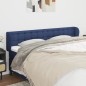 vidaXL Kopfteil mit Ohren Blau 203x23x78/88 cm Stoff vidaXL Kopfteil mit Ohren Blau 203x23x78/88 cm Stoff