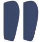 vidaXL Kopfteil mit Ohren Blau 203x23x78/88 cm Stoff vidaXL Kopfteil mit Ohren Blau 203x23x78/88 cm Stoff