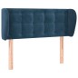 vidaXL Kopfteil mit Ohren Dunkelblau 83x23x78/88 cm Samt vidaXL Kopfteil mit Ohren Dunkelblau 83x23x78/88 cm Samt