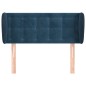 vidaXL Kopfteil mit Ohren Dunkelblau 83x23x78/88 cm Samt vidaXL Kopfteil mit Ohren Dunkelblau 83x23x78/88 cm Samt