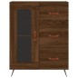 Highboard Braun Eichen-Optik 69,5x34x180 cm Holzwerkstoff Highboard Braun Eichen-Optik 69,5x34x180 cm Holzwerkstoff