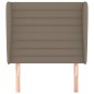 vidaXL Kopfteil mit Ohren Taupe 103x23x118/128 cm Stoff vidaXL Kopfteil mit Ohren Taupe 103x23x118/128 cm Stoff