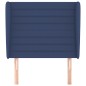 vidaXL Kopfteil mit Ohren Blau 103x23x118/128 cm Stoff vidaXL Kopfteil mit Ohren Blau 103x23x118/128 cm Stoff