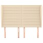 vidaXL Kopfteil mit Ohren Creme 147x23x118/128 cm Stoff vidaXL Kopfteil mit Ohren Creme 147x23x118/128 cm Stoff