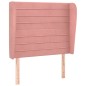 vidaXL Kopfteil mit Ohren Rosa 103x23x118/128 cm Samt vidaXL Kopfteil mit Ohren Rosa 103x23x118/128 cm Samt