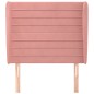 vidaXL Kopfteil mit Ohren Rosa 103x23x118/128 cm Samt vidaXL Kopfteil mit Ohren Rosa 103x23x118/128 cm Samt