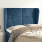 vidaXL Kopfteil mit Ohren Dunkelblau 147x23x118/128 cm Samt vidaXL Kopfteil mit Ohren Dunkelblau 147x23x118/128 cm Samt