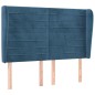 vidaXL Kopfteil mit Ohren Dunkelblau 147x23x118/128 cm Samt vidaXL Kopfteil mit Ohren Dunkelblau 147x23x118/128 cm Samt