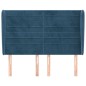 vidaXL Kopfteil mit Ohren Dunkelblau 147x23x118/128 cm Samt vidaXL Kopfteil mit Ohren Dunkelblau 147x23x118/128 cm Samt