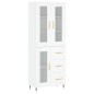 Highboard Weiß 69,5x34x180 cm Holzwerkstoff Highboard Weiß 69,5x34x180 cm Holzwerkstoff