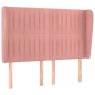 vidaXL Kopfteil mit Ohren Rosa 147x23x118/128 cm Samt vidaXL Kopfteil mit Ohren Rosa 147x23x118/128 cm Samt