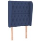 vidaXL Kopfteil mit Ohren Blau 83x23x118/128 cm Stoff vidaXL Kopfteil mit Ohren Blau 83x23x118/128 cm Stoff