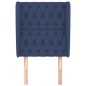 vidaXL Kopfteil mit Ohren Blau 83x23x118/128 cm Stoff vidaXL Kopfteil mit Ohren Blau 83x23x118/128 cm Stoff