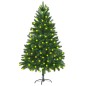 vidaXL Künstlicher Weihnachtsbaum mit Beleuchtung 180 cm Grün vidaXL Künstlicher Weihnachtsbaum mit Beleuchtung 180 cm Grün