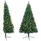 vidaXL Künstlicher Halb-Weihnachtsbaum Beleuchtung Ständer Grün 180 cm vidaXL Künstlicher Halb-Weihnachtsbaum Beleuchtung Ständer Grün 180 cm