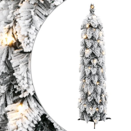 vidaXL Künstlicher Weihnachtsbaum Beleuchtung & Schnee 30 LEDs 60 cm
