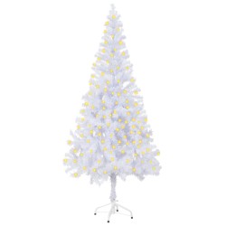vidaXL Künstlicher Weihnachtsbaum Beleuchtung Ständer 180cm 620 Zweige