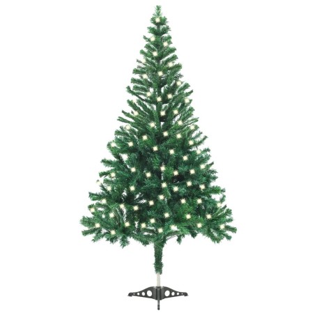 vidaXL Künstlicher Weihnachtsbaum Beleuchtung Ständer 120cm 230 Zweige