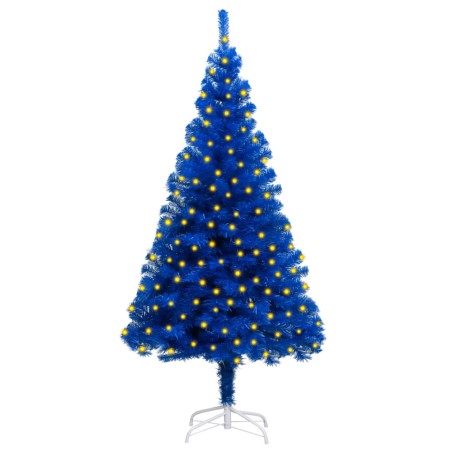 vidaXL Künstlicher Weihnachtsbaum mit Beleuchtung & Ständer Blau 150cm