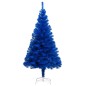 vidaXL Künstlicher Weihnachtsbaum mit Beleuchtung & Ständer Blau 150cm vidaXL Künstlicher Weihnachtsbaum mit Beleuchtung & Ständer Blau 150cm