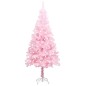 vidaXL Künstlicher Weihnachtsbaum mit Beleuchtung & Ständer Rosa 240cm vidaXL Künstlicher Weihnachtsbaum mit Beleuchtung & Ständer Rosa 240cm