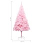 vidaXL Künstlicher Weihnachtsbaum mit Beleuchtung & Ständer Rosa 240cm vidaXL Künstlicher Weihnachtsbaum mit Beleuchtung & Ständer Rosa 240cm