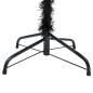 vidaXL Künstlicher Weihnachtsbaum Beleuchtung & Ständer Schwarz 150 cm vidaXL Künstlicher Weihnachtsbaum Beleuchtung & Ständer Schwarz 150 cm