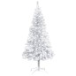 vidaXL Künstlicher Weihnachtsbaum Beleuchtung & Ständer Silber 120 cm vidaXL Künstlicher Weihnachtsbaum Beleuchtung & Ständer Silber 120 cm