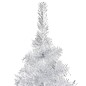 vidaXL Künstlicher Weihnachtsbaum Beleuchtung & Ständer Silber 120 cm vidaXL Künstlicher Weihnachtsbaum Beleuchtung & Ständer Silber 120 cm